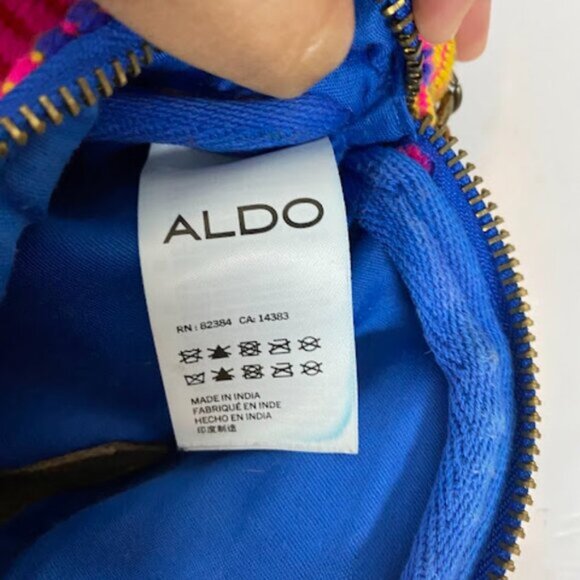 ALDO Handmade Women's Boho Woven Waist Bag Fanny Pack Medium - Picture 10 of 10